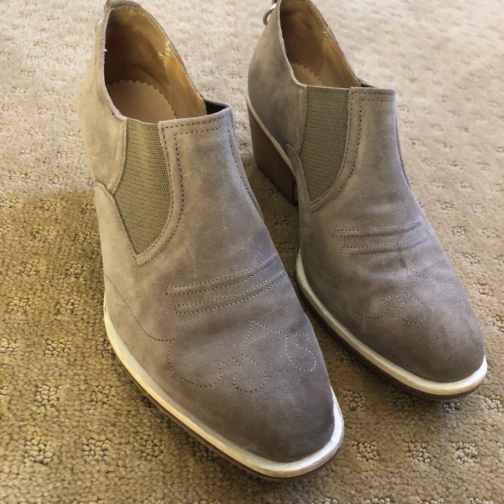 Rag & Bone Finlay ankle boot, stone suede, US 8